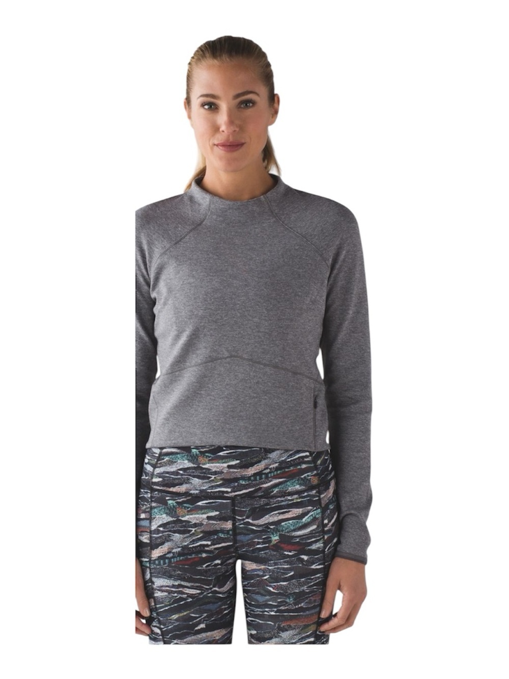 Lululemon Hill & Valley mock neck pullover